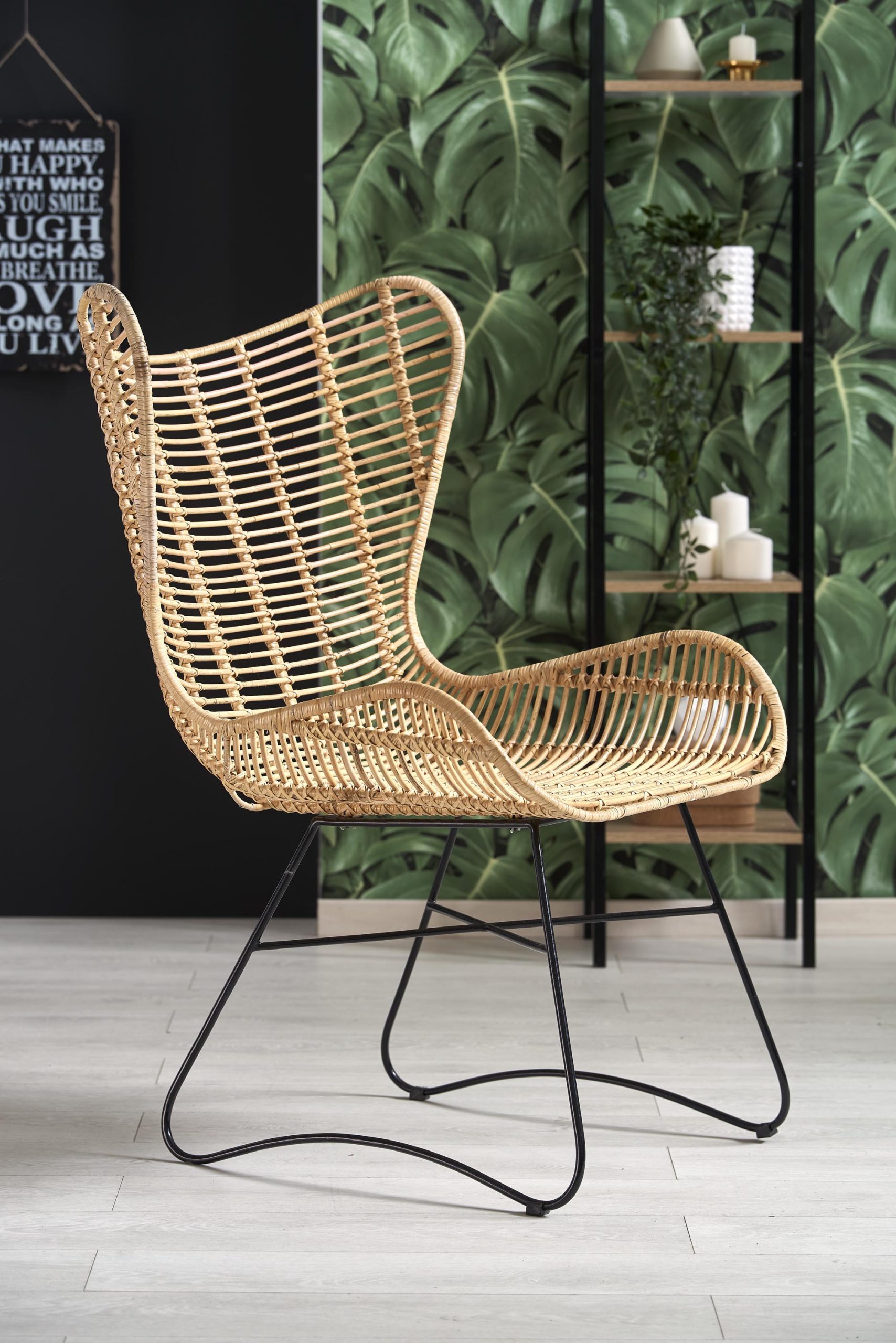 fotel boho rattan