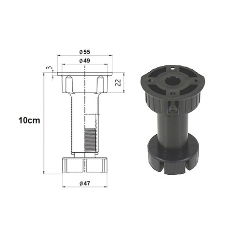 Nožky 10cm