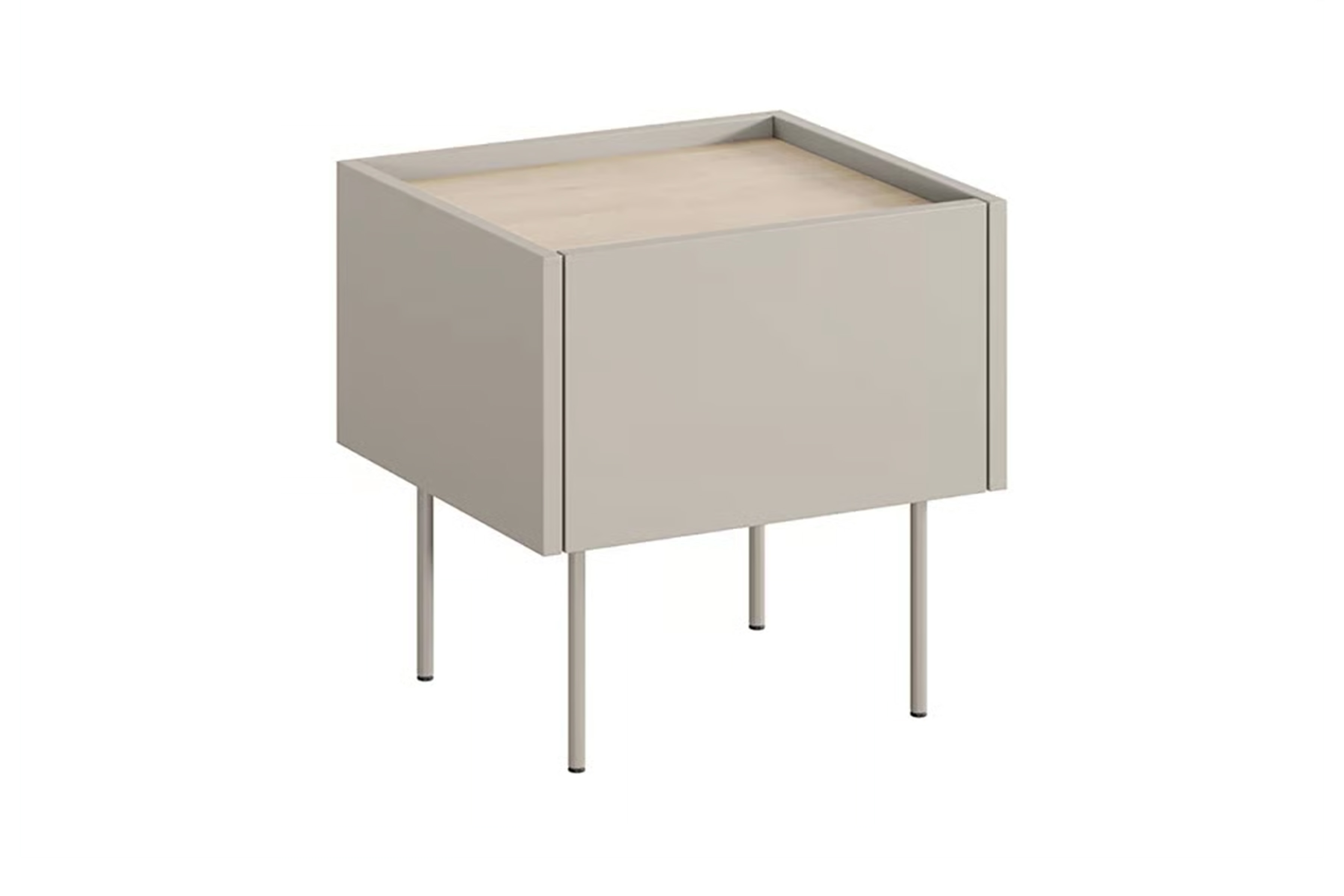 Noční stolek Desin 45 cm - kašmír / dub nagano