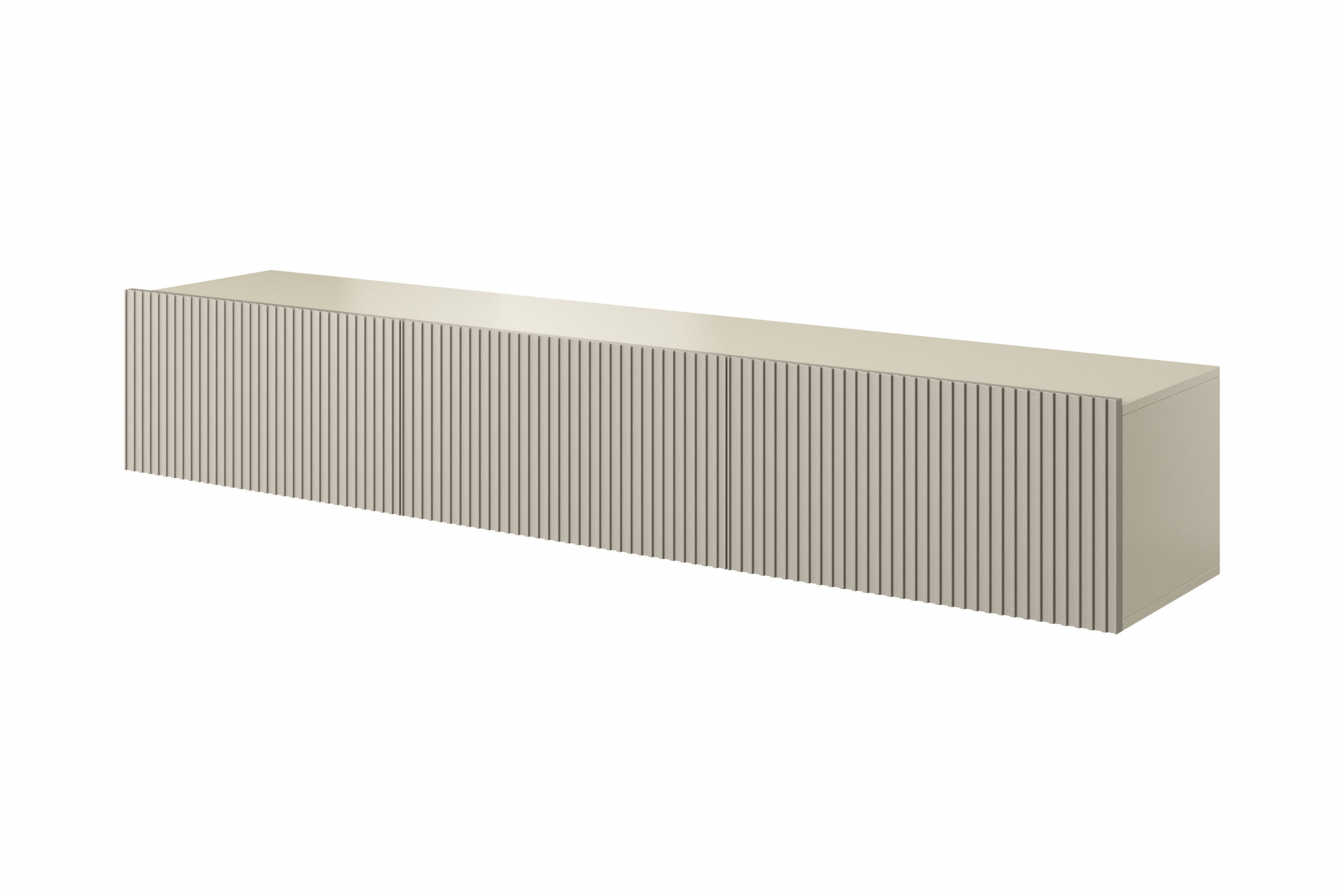 Závěsná TV skříňka Nicole 200 cm se zásuvkou - kašmír mat