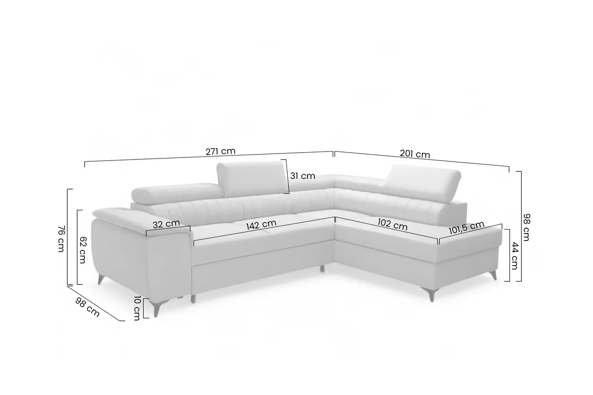 Rohová sedací souprava Monrose L rozkládací pravá - béžová welwet latwoczyszczacy Zetta 291