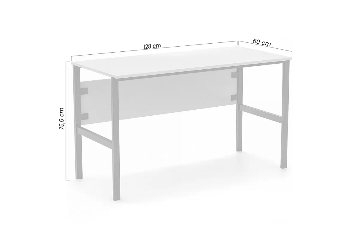  	psací stůl Cremona na kovových nohách s kontejnerem - béžová Pískový 