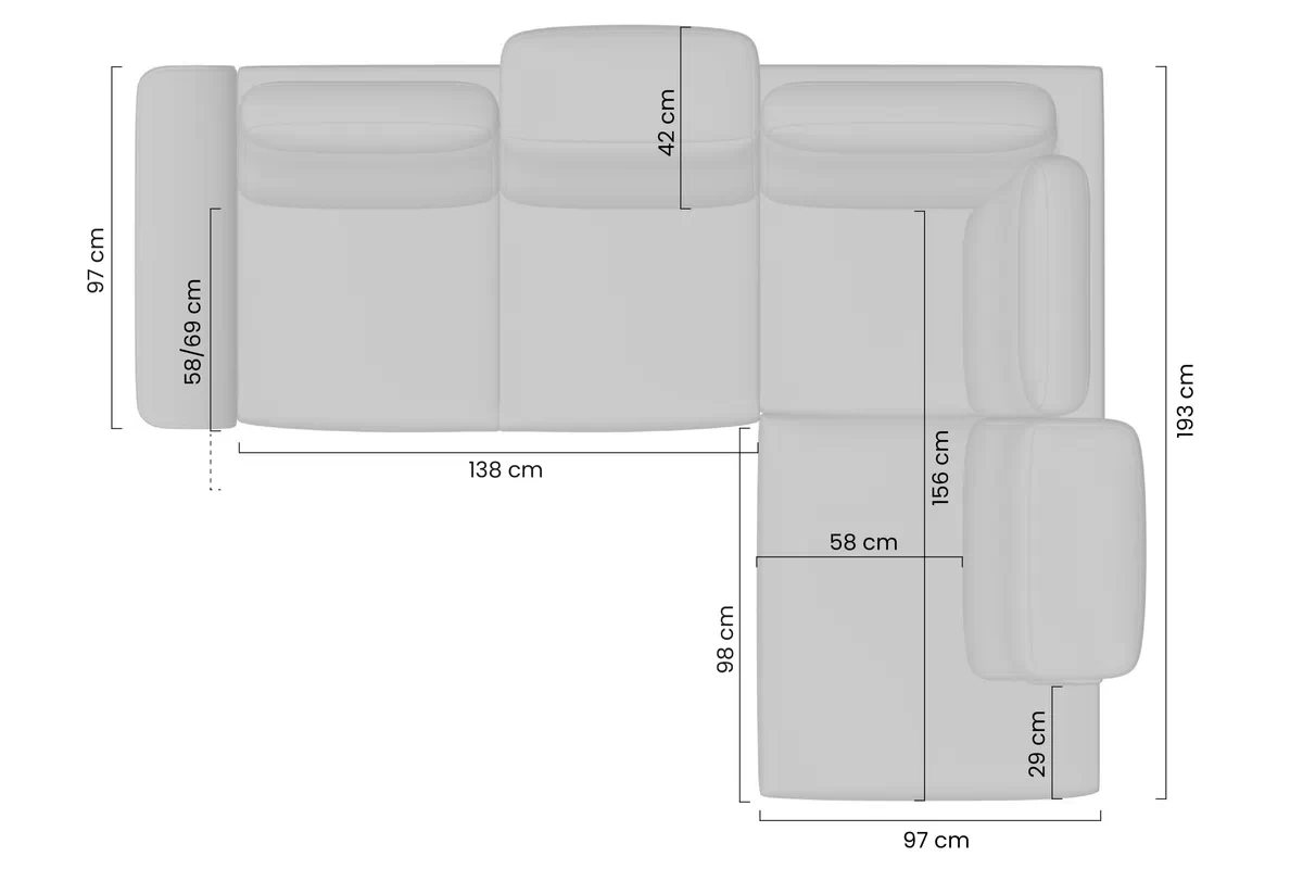 Rohová sedací souprava Magnis L rozkládací pravá - hnědá plecionka Ado 1604 Shitake