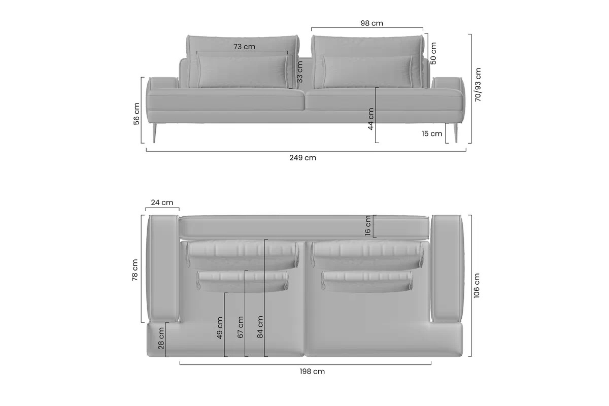 Pohovka rozkladana Nicole - Magni 206-03