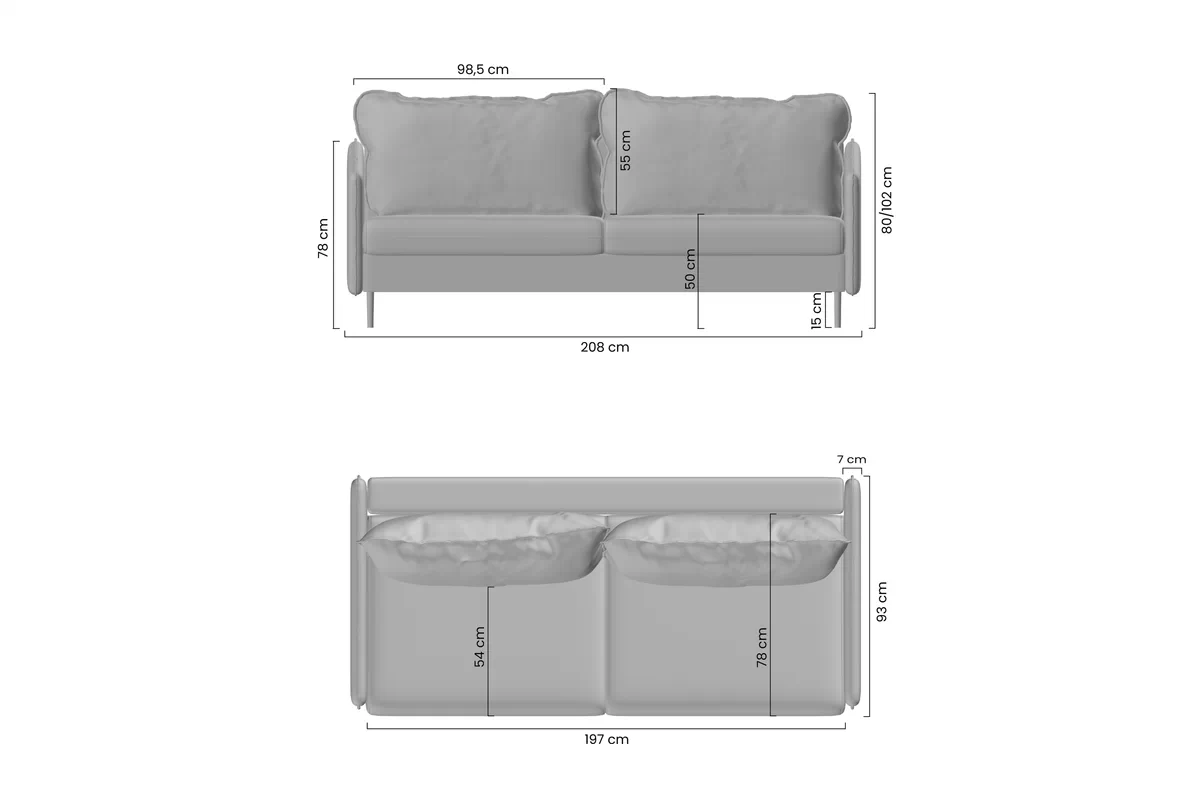 Pohovka rozkládací Taila - Rosario 461