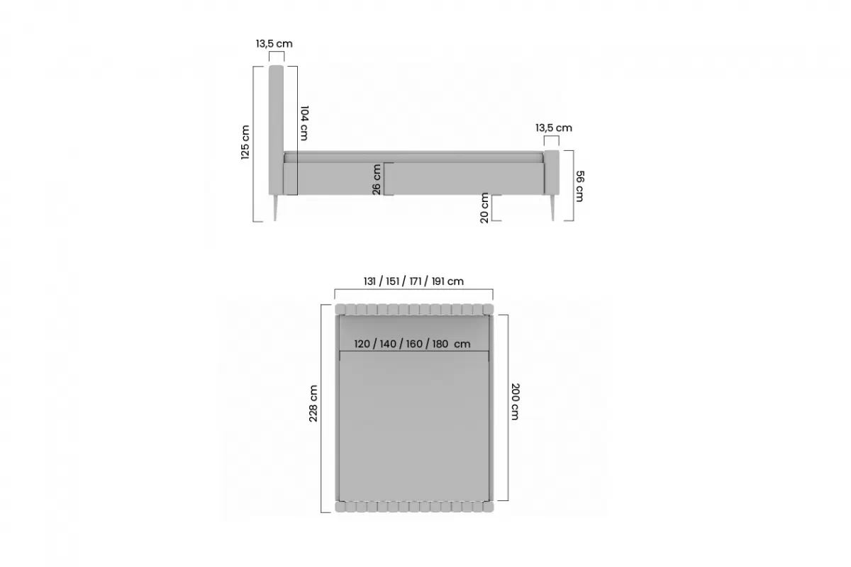Postel čalouněné Nicole 160x200 - béžová šenil Perfect harmony 07 / Nohy černá