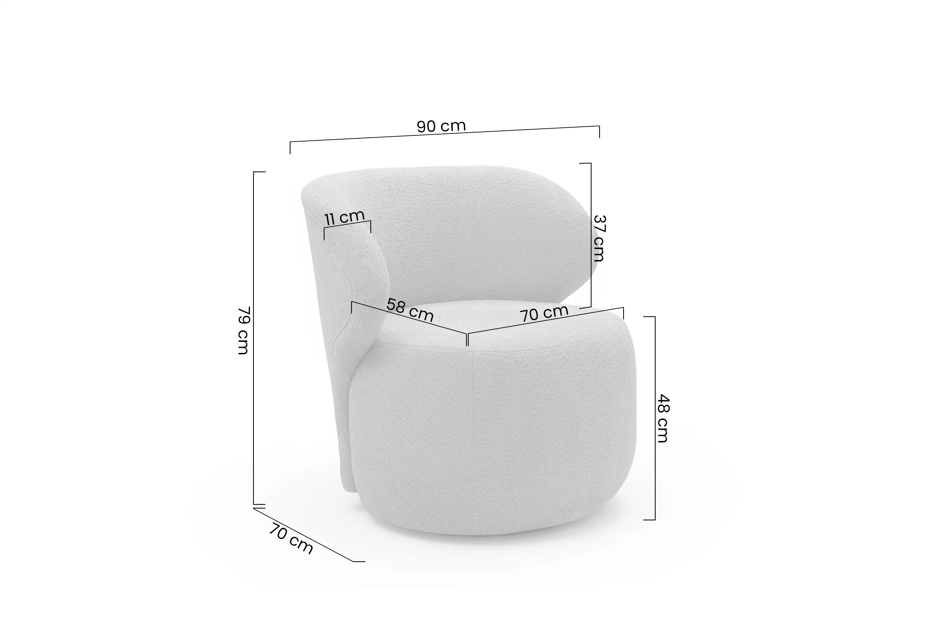 Křeslo čalouněná Cocoon