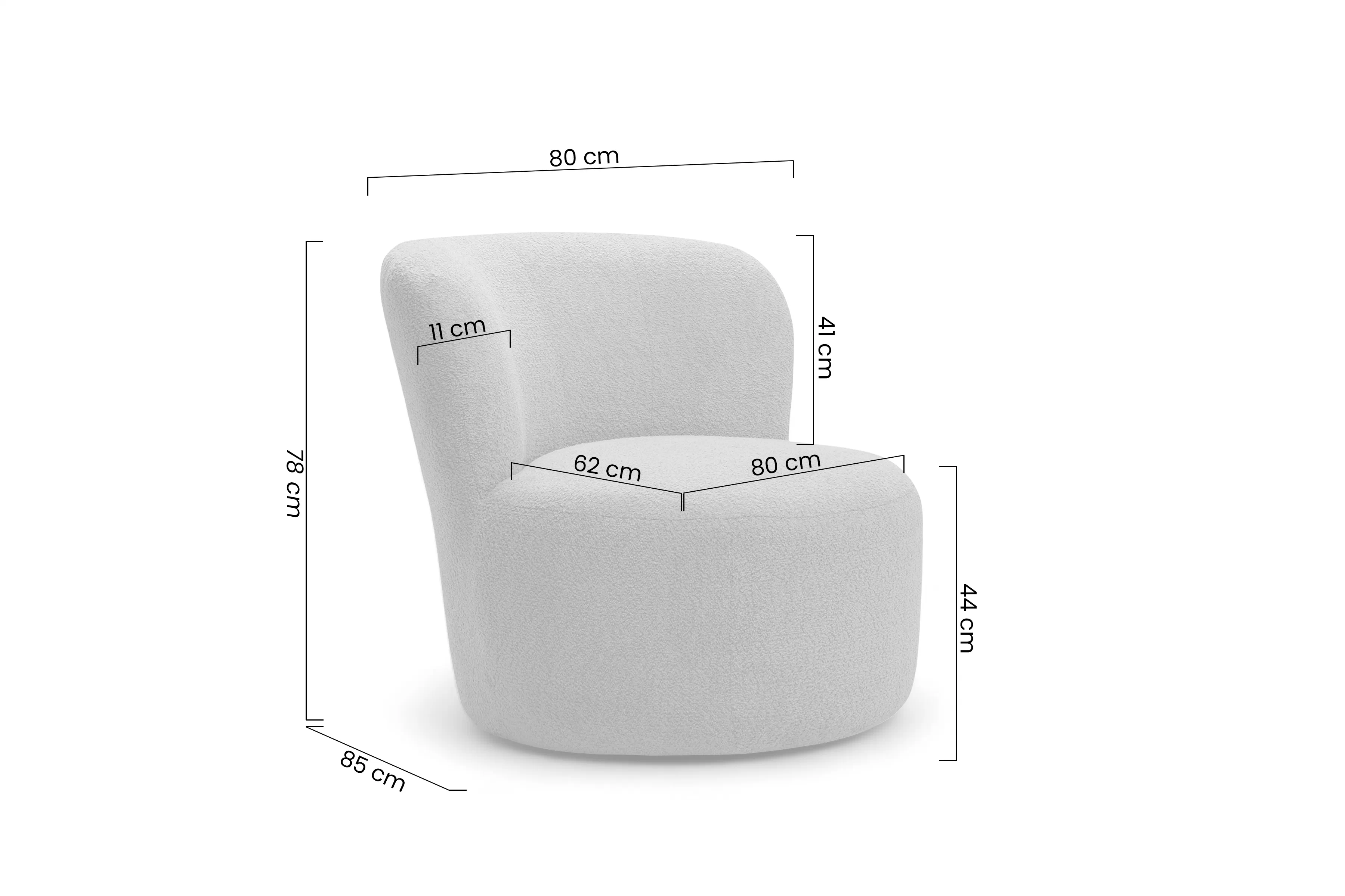 Křeslo čalouněná Hygga