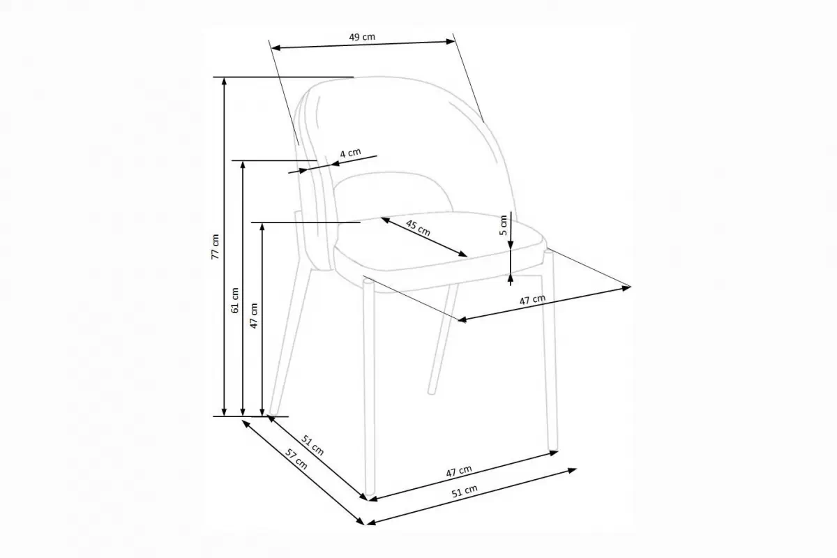 K455 židle tmavý zelená