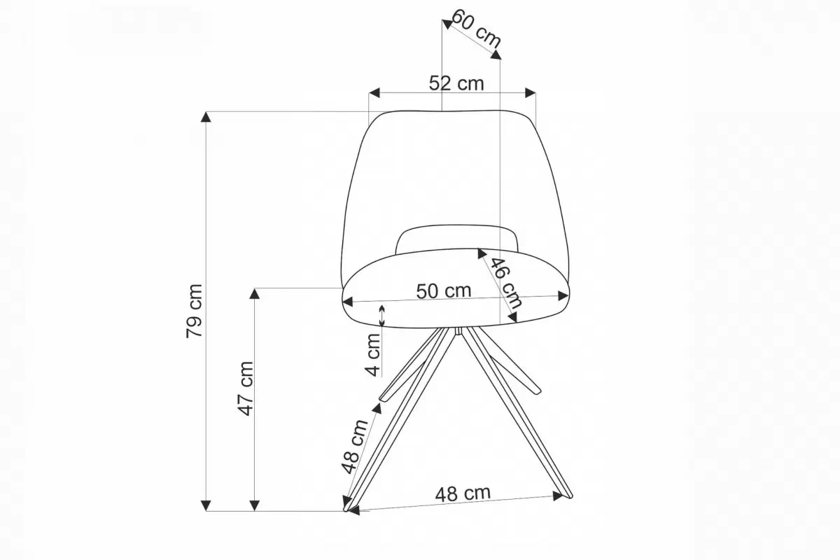 židle pro jídelny K546 obrotowe - olivová