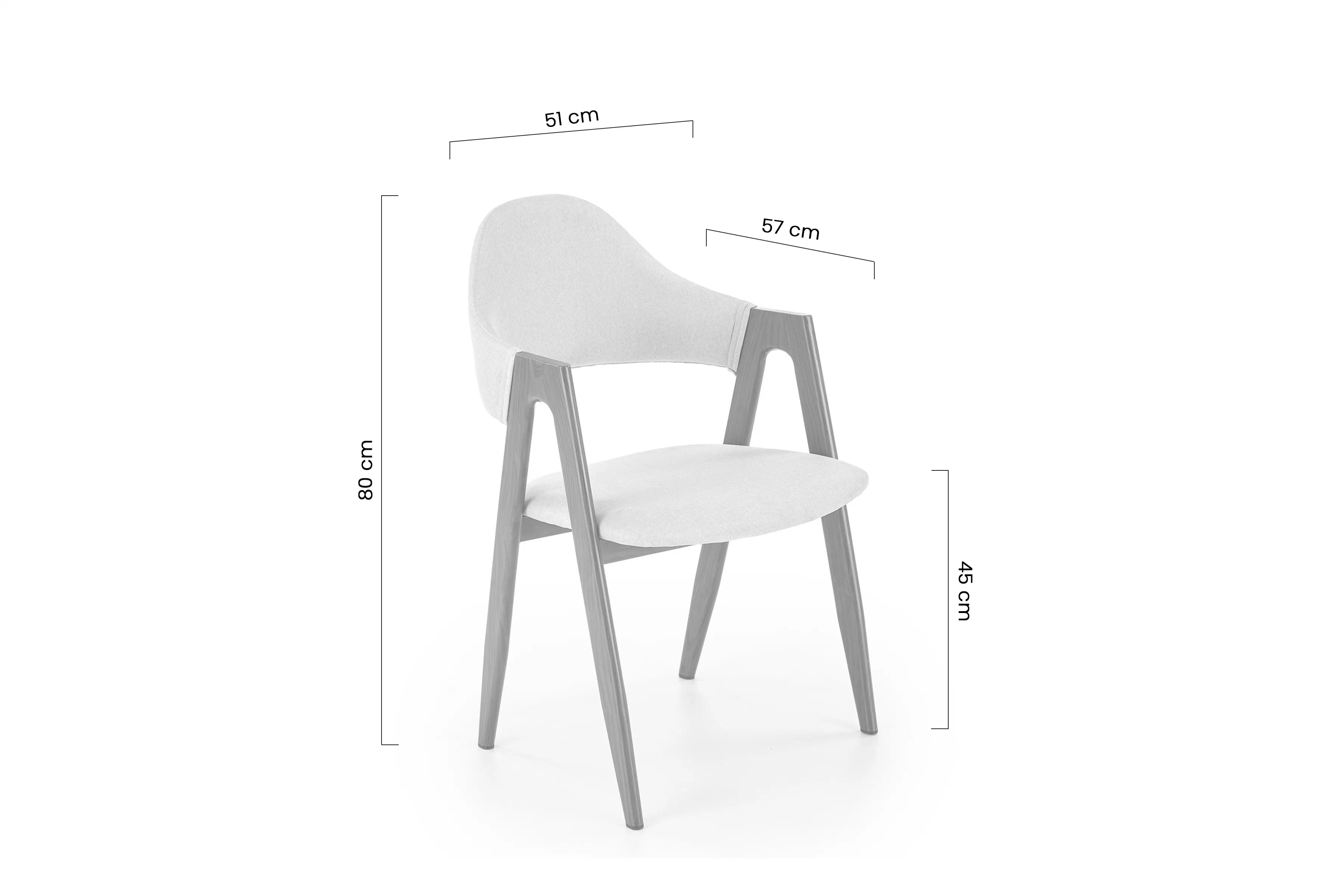 židle čalouněné K344 - popelavá