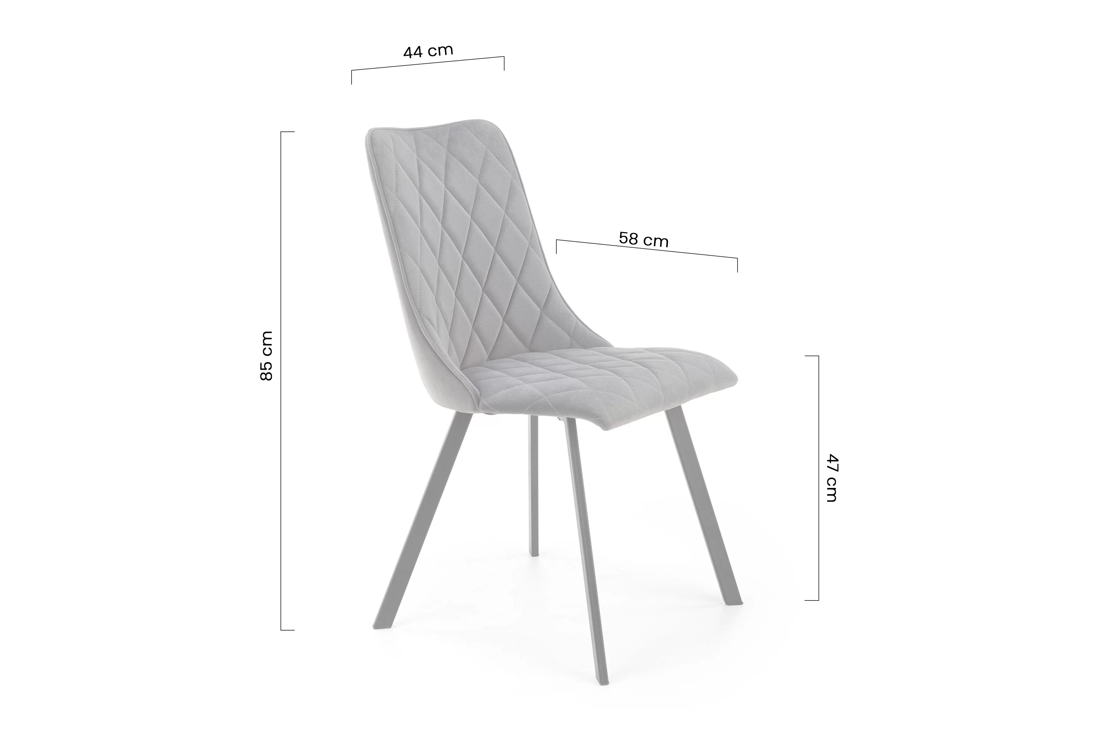 židle čalouněné K450 - skořicová welwet Bluvel 4215