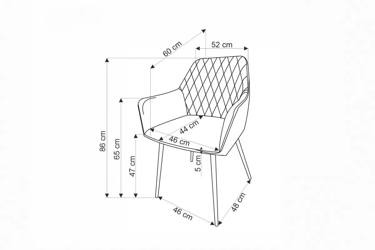 židle čalouněné K558 - černá