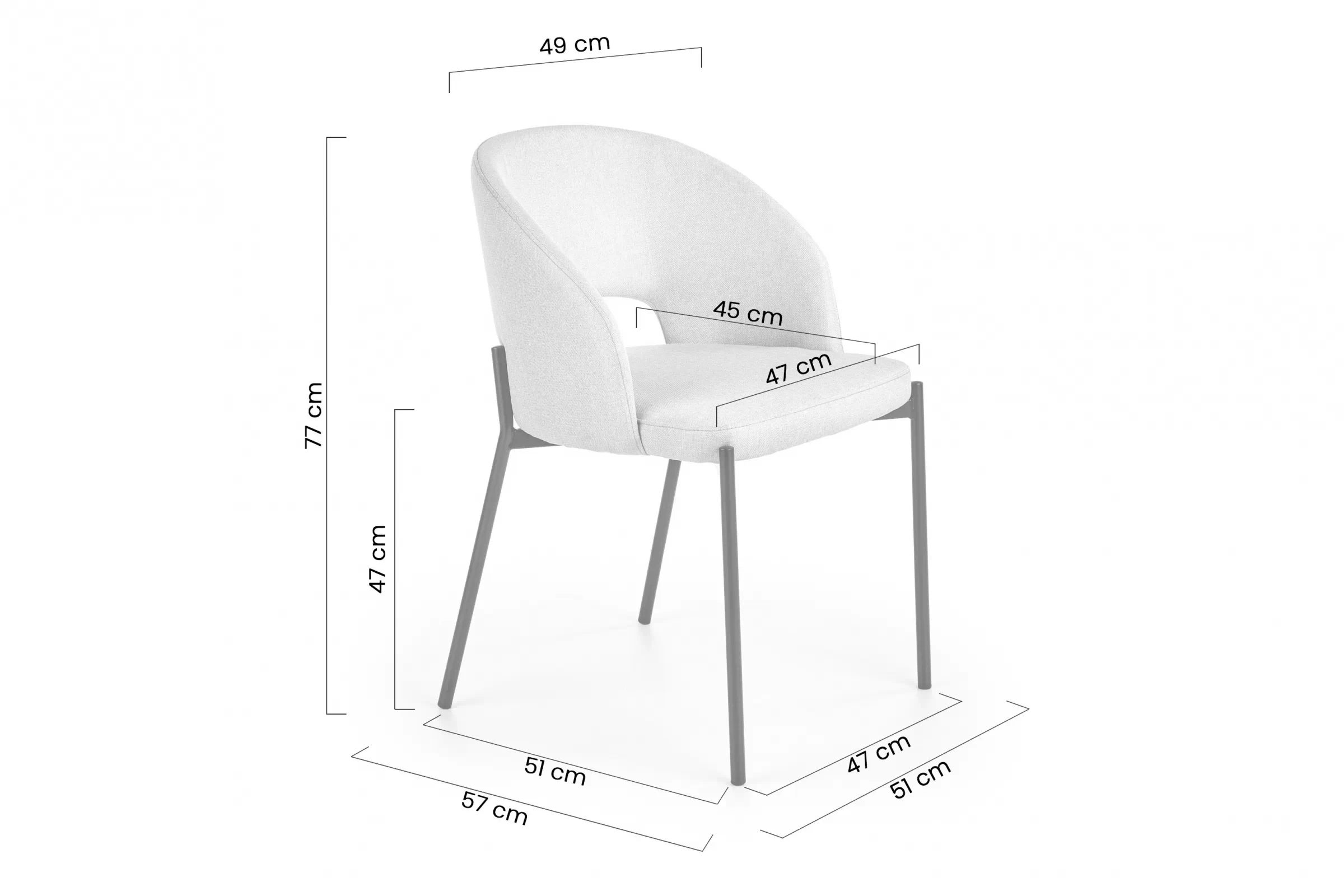 židle čalouněné Kalios - béžová