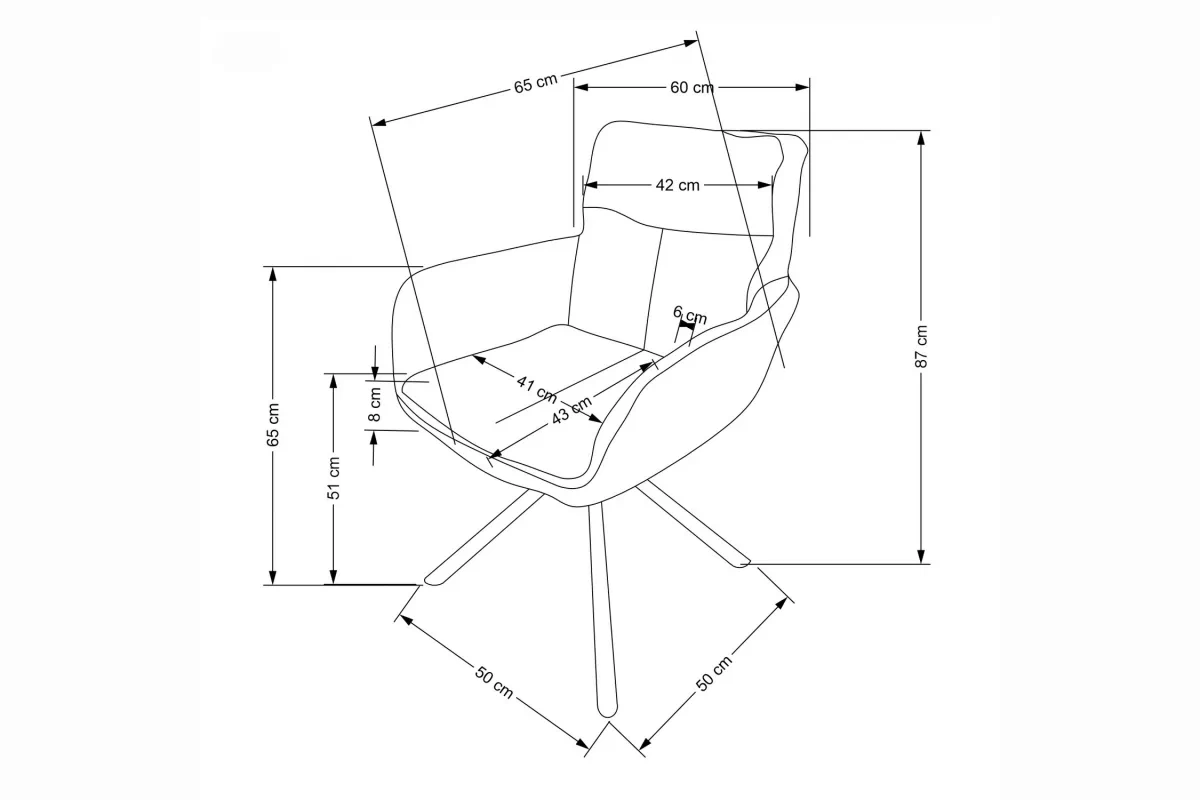 židle čalouněné Klopi obrotowe - popelavá šenil Odin 15 / černé nožičky