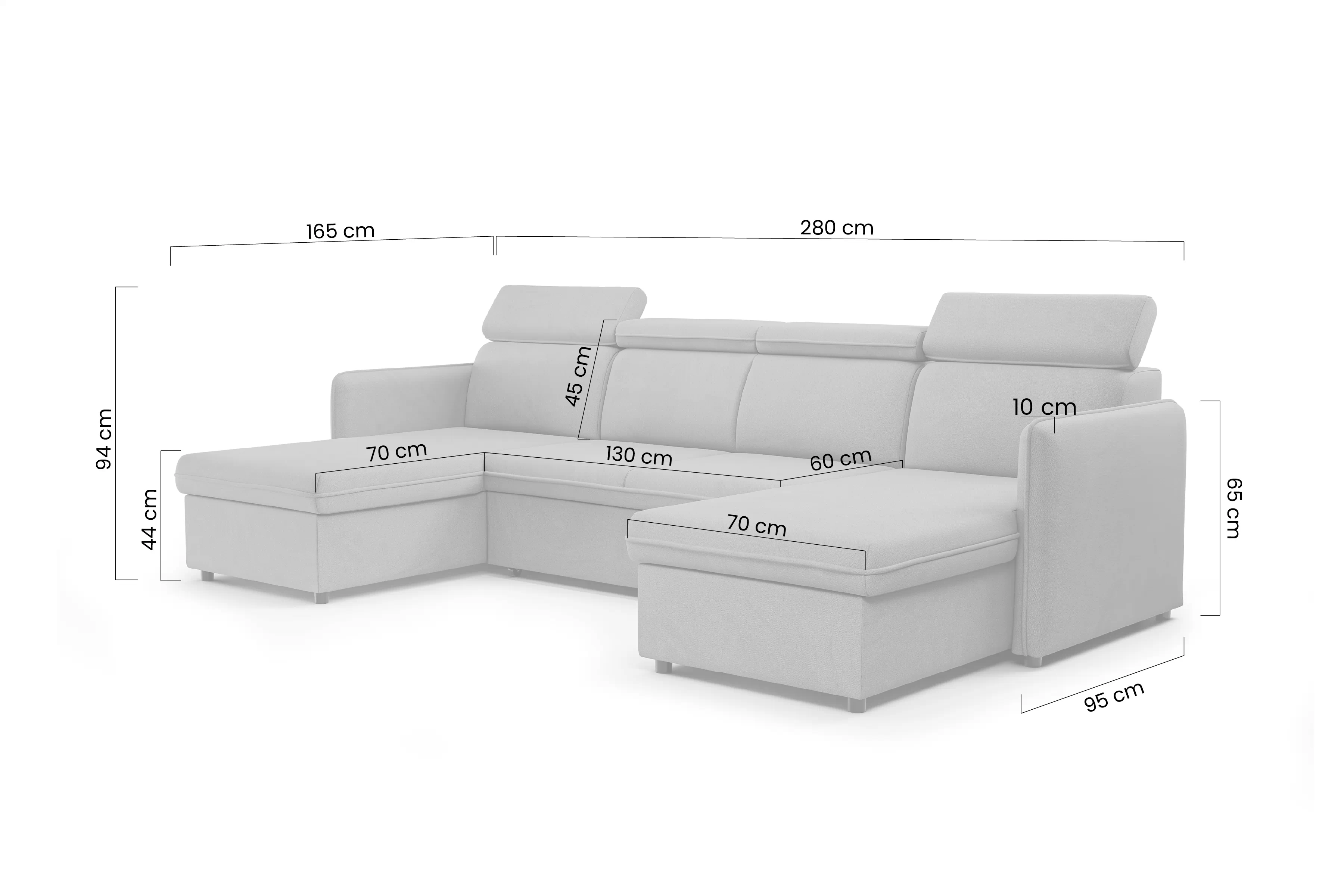 Rohová sedací souprava rozkládací Barcelia U - zielona potahová látka hydrofobowa Enjoy New 41