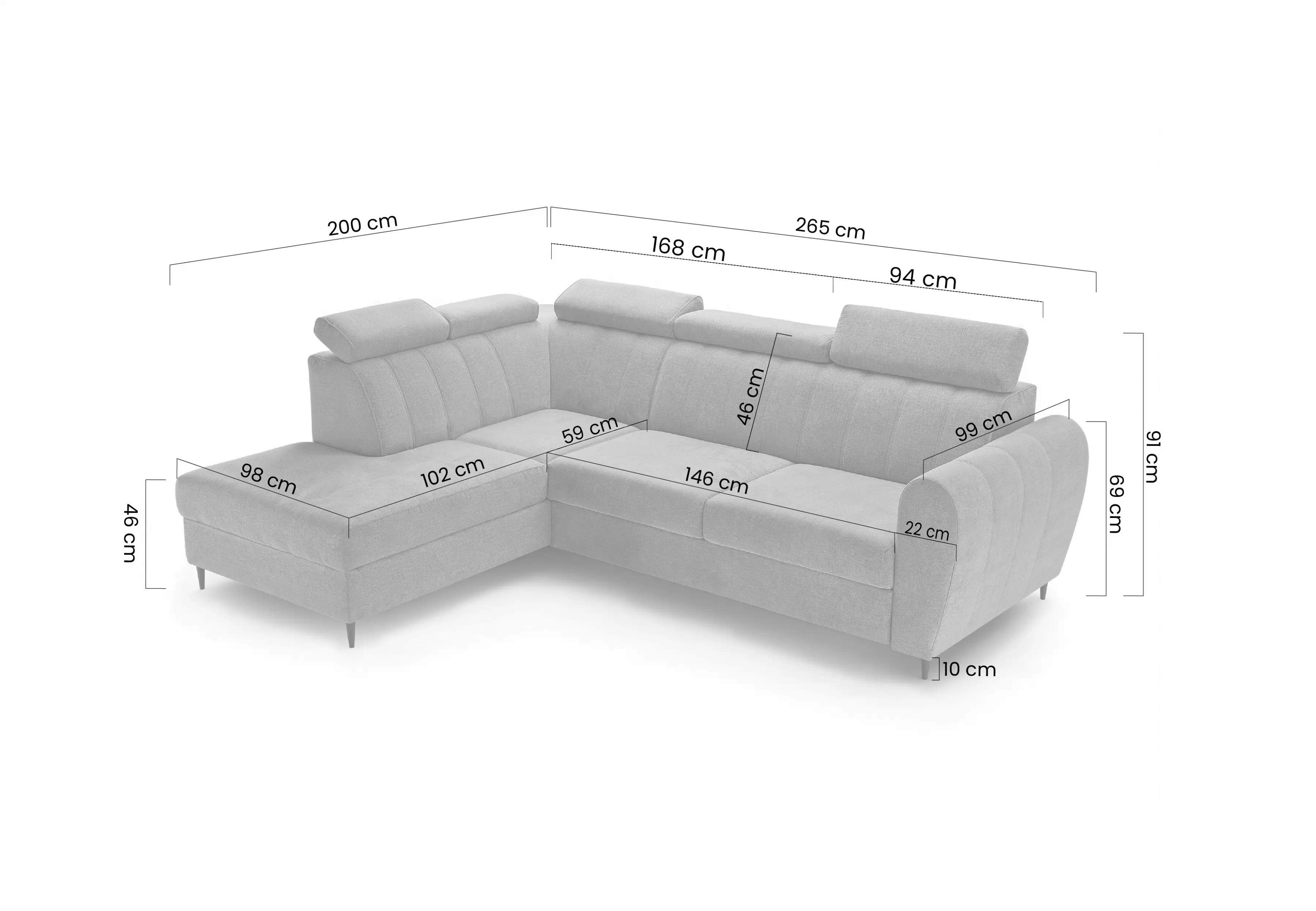 Rohová sedací souprava rozkládací Celias L levá - zelená samet Kronos 19