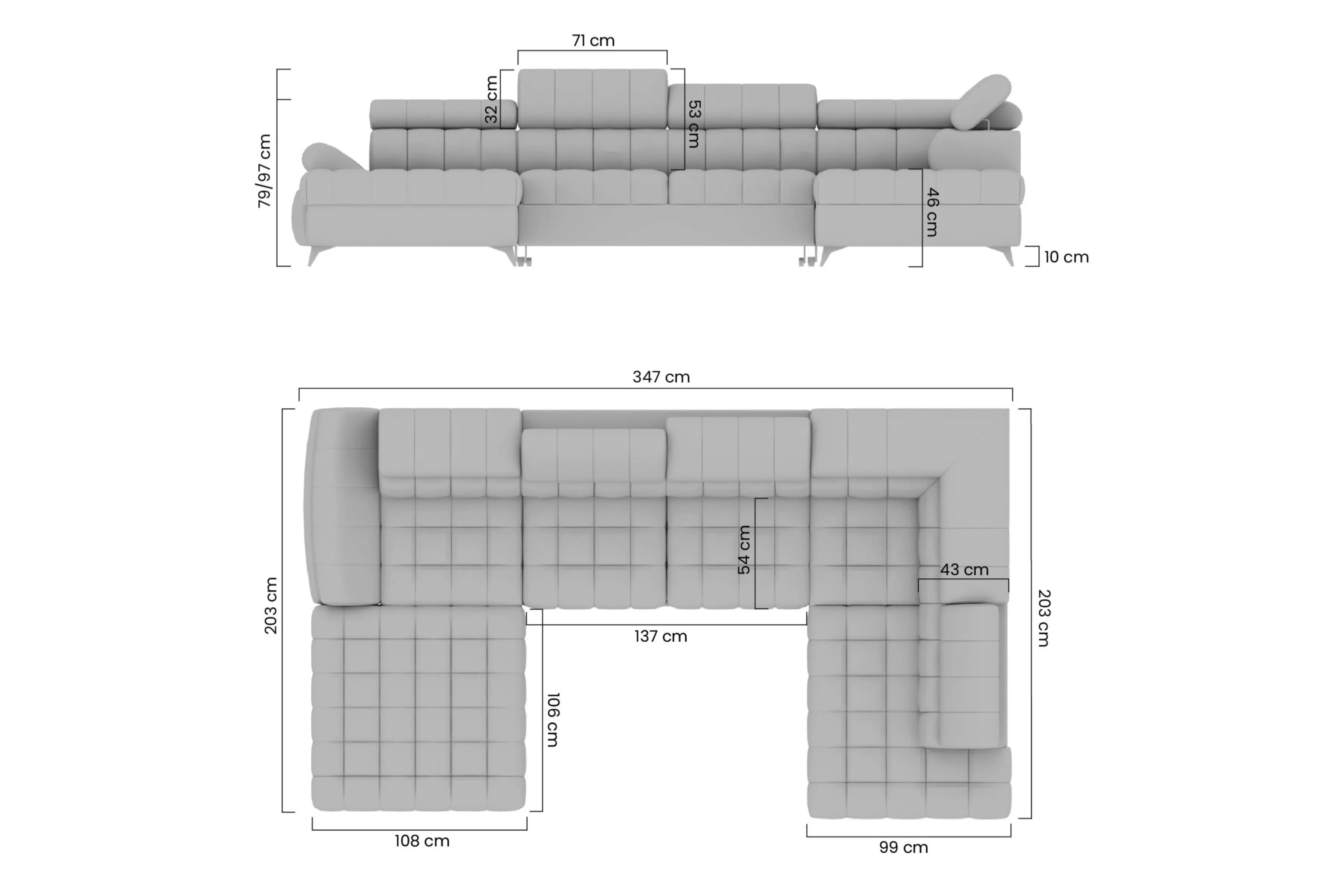 Rohová sedací souprava rozkládací Valoris U II 