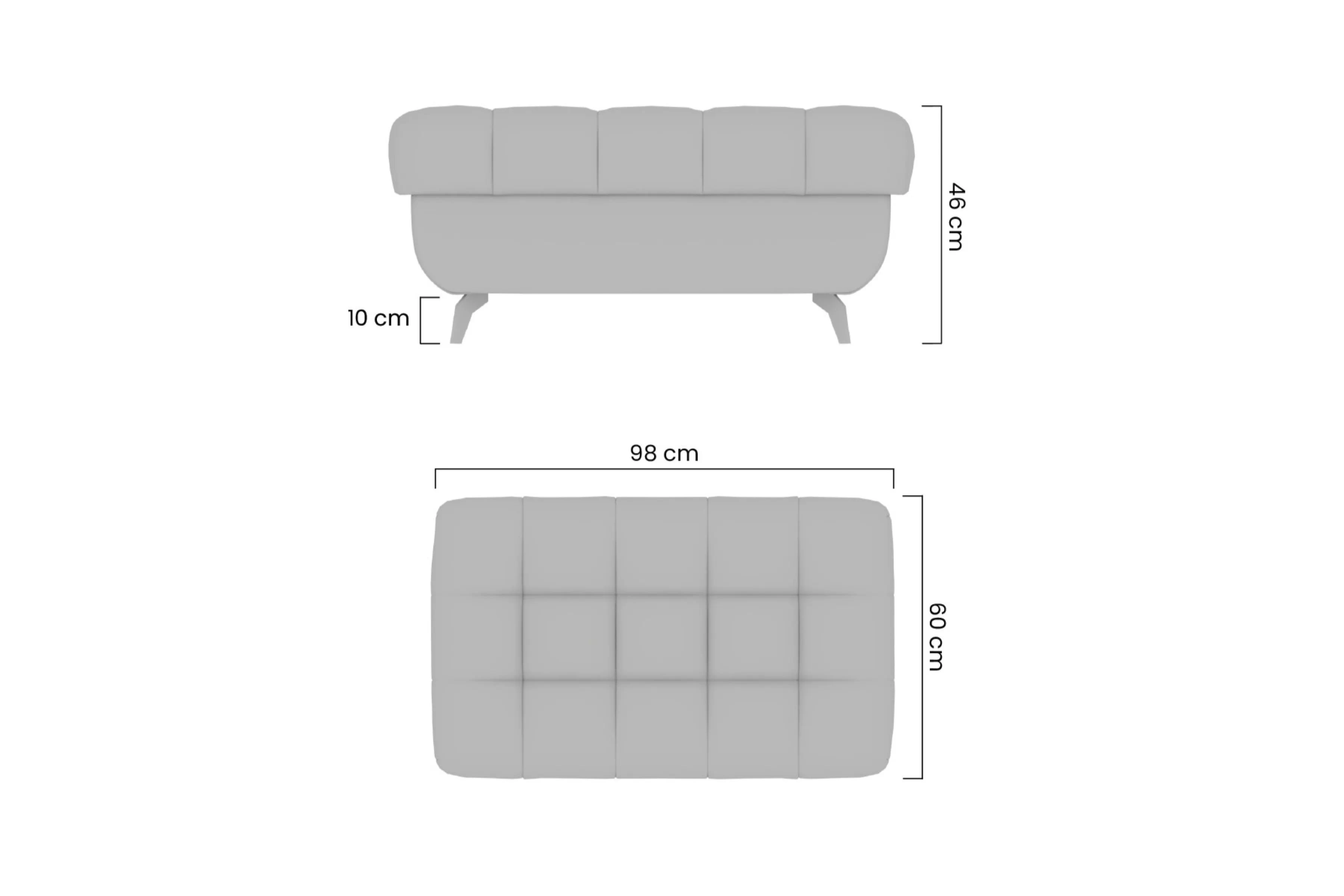 Taburet Elarias - hnědá Pletenina snadno čistitelný Zoya 05