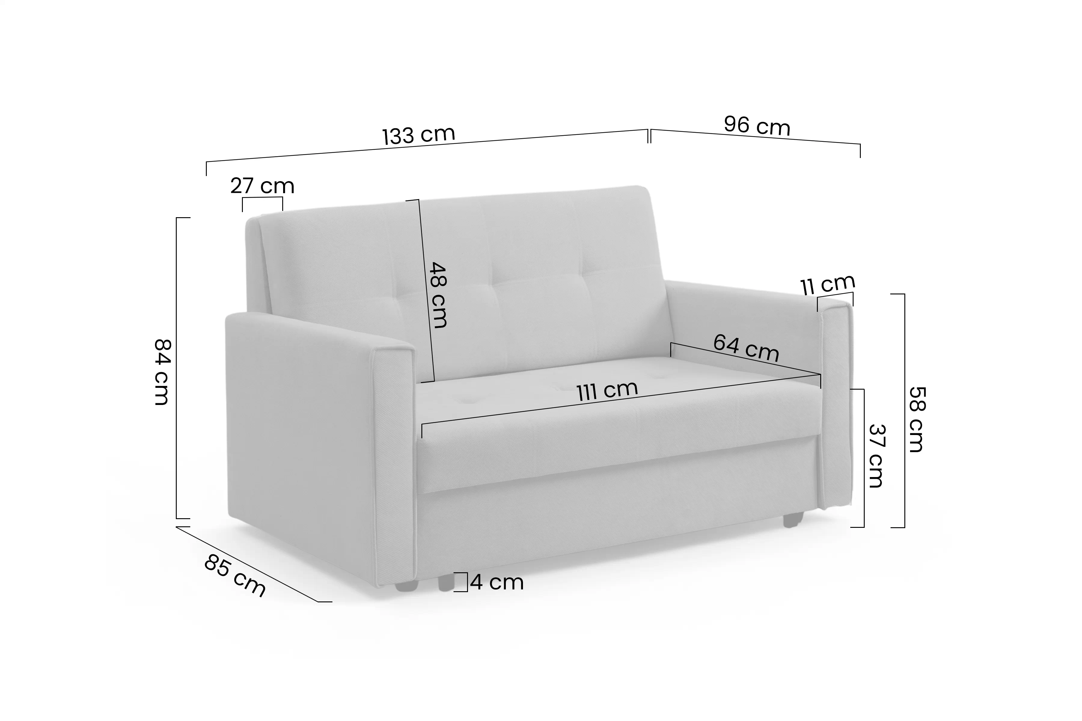 Pohovka rozkládací Aria rozkladana s úložným prostorem- béžová plusz Pretty 03 