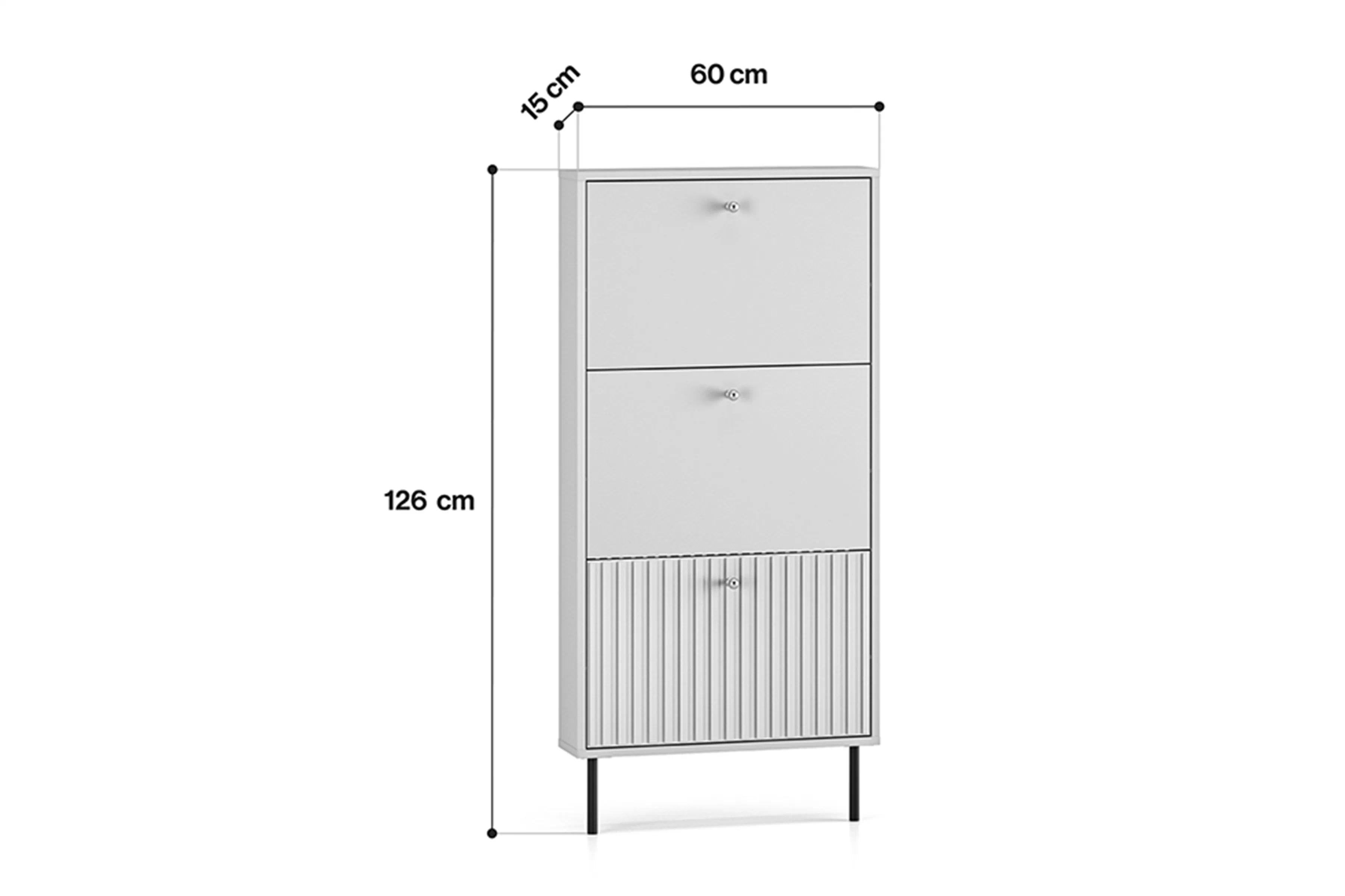 skříňka na boty Jamuzi 60 cm - kašmír