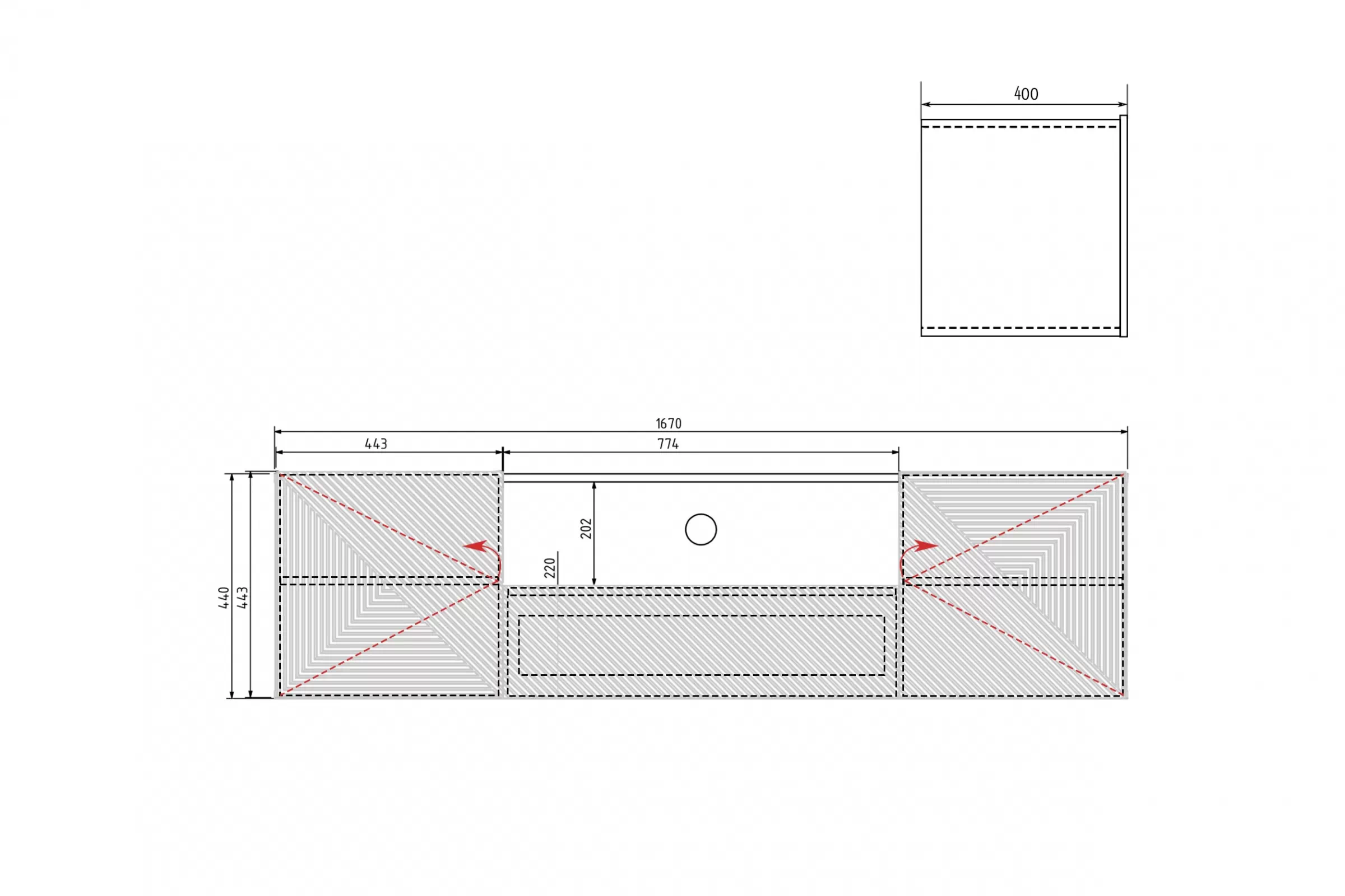 skříňka RTV Asha 167 cm závěsná z szuflada i wneka - artisan / černá mat