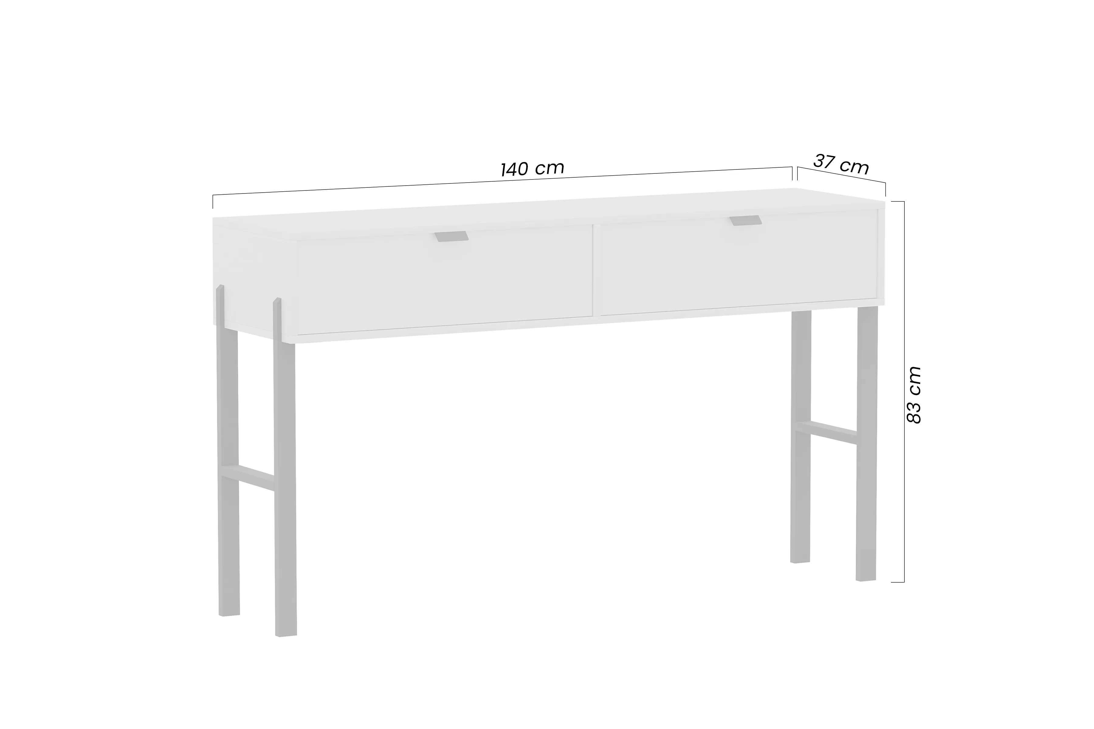 Toaletní stolek Cremona se zásuvkami - béžová Pískový 