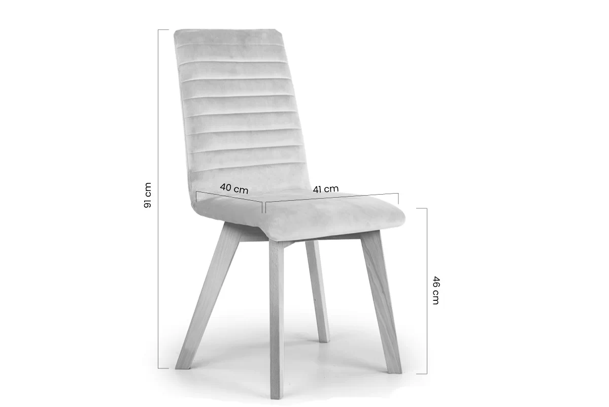 židle čalouněné Modern 2 na drewnianych nogach - Rozměry
