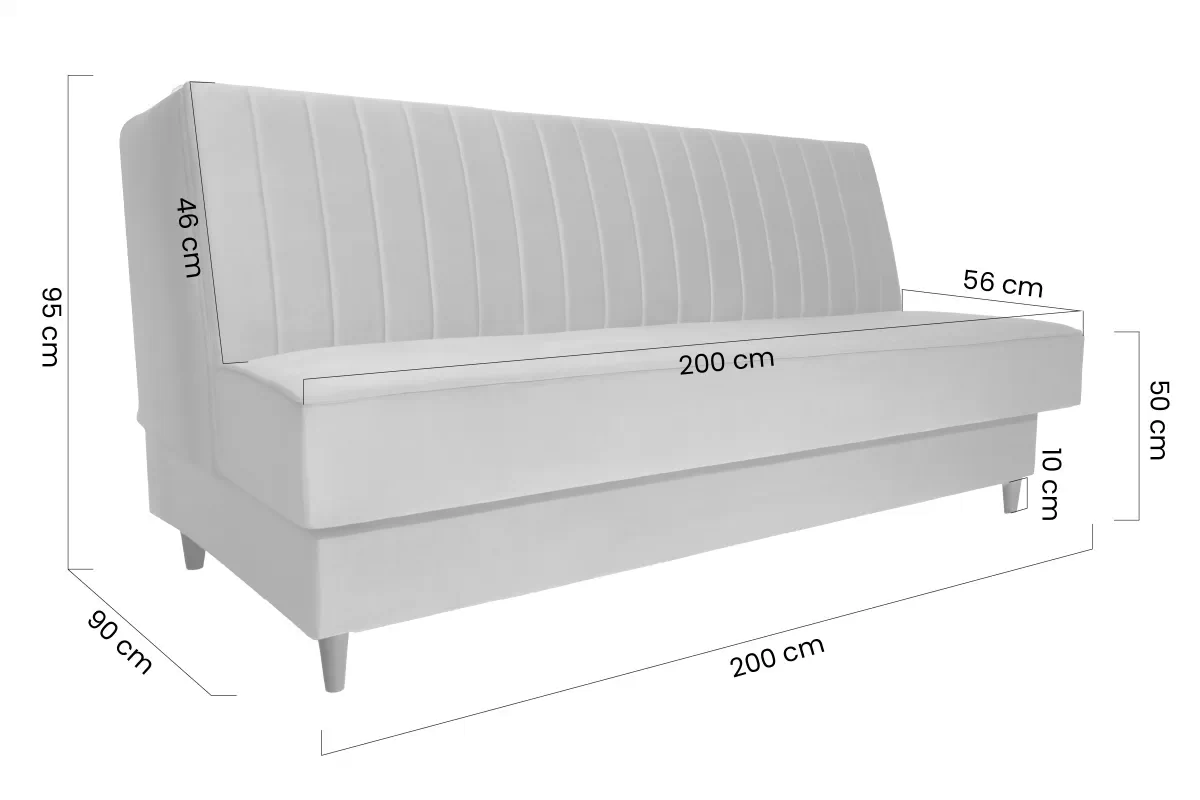 Pohovka Rozkladací s úložným prostorem Vigo 